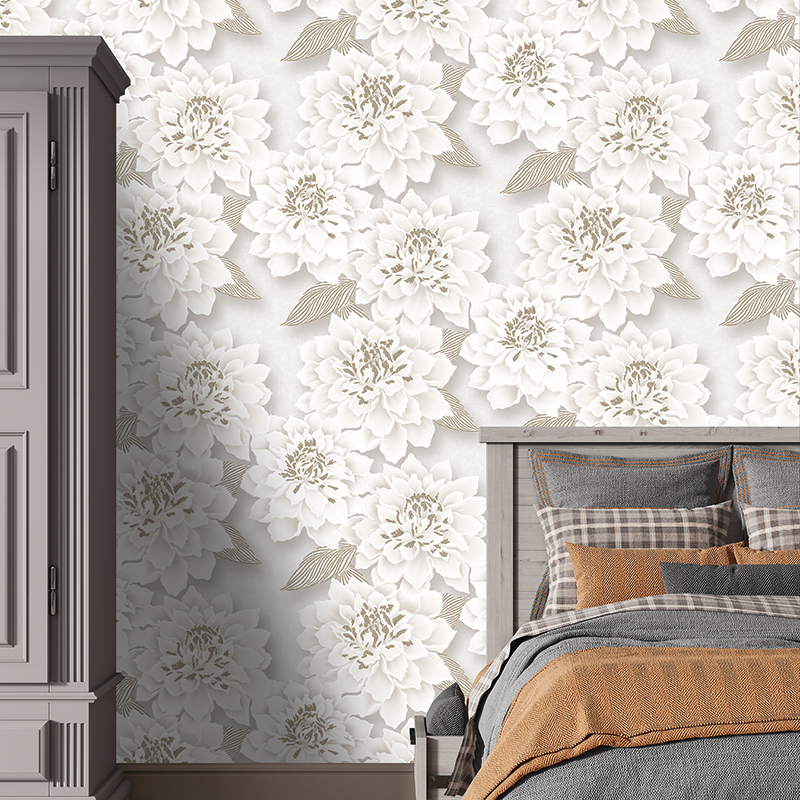 MK527 Series Floral PVC Wallpaper