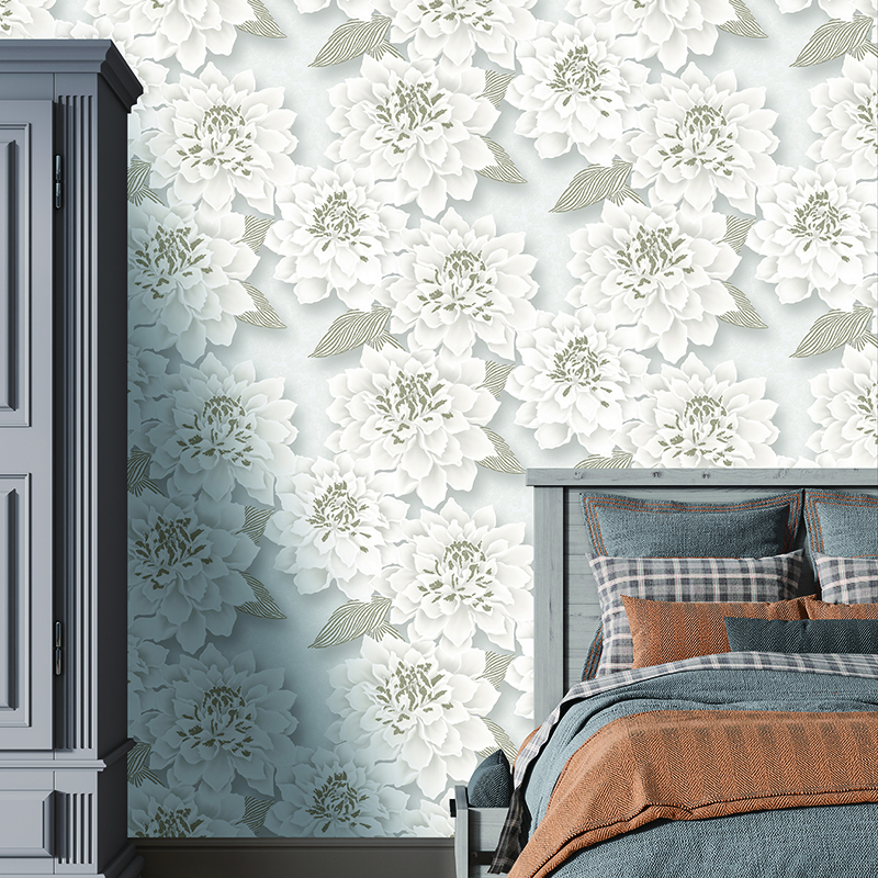 MK527 Series Floral PVC Wallpaper